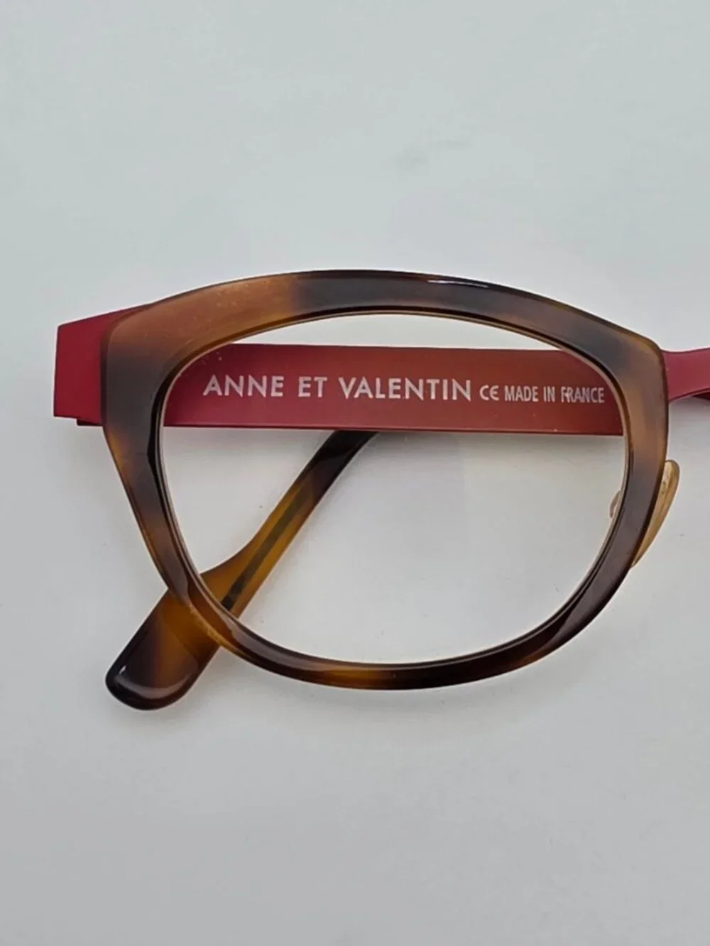 Anne Et Valentin Fairy U78 Havana Matte Red Cat Eye Eyeglasses Frame w Case 45mm